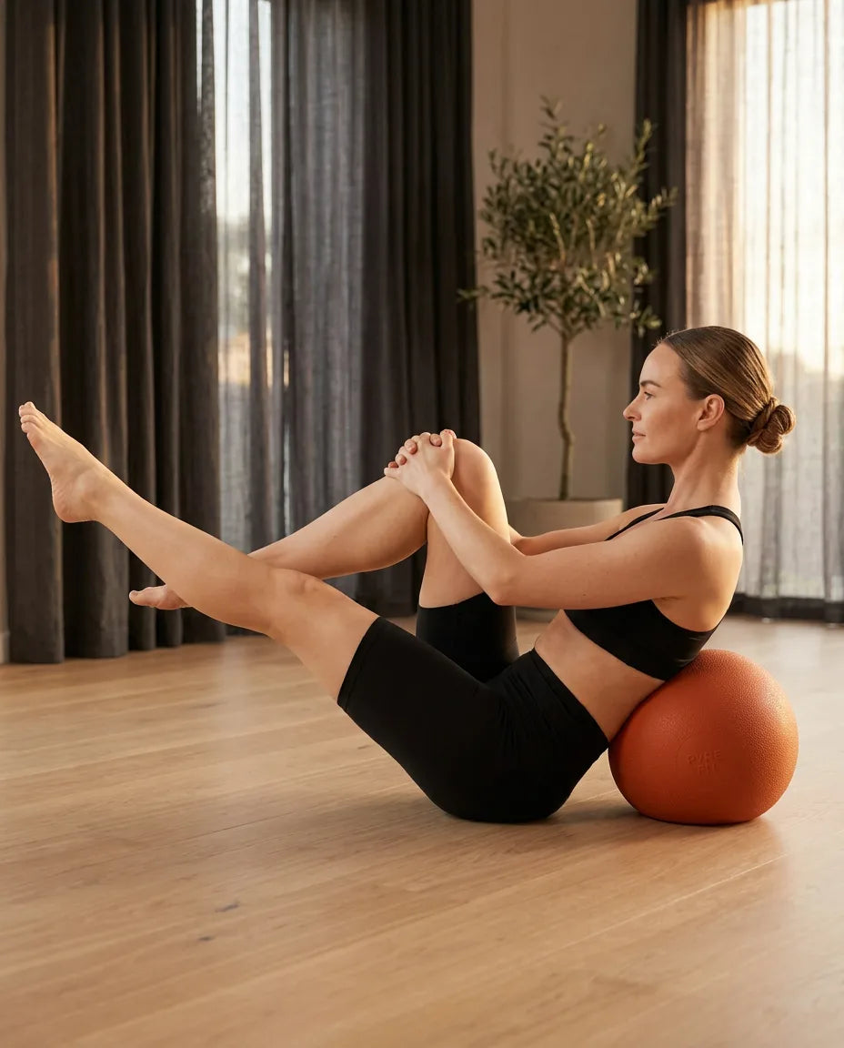 Massageball mit regelbarer Festigkeit – Ausrollen für Rücken, Hüften und Füsse – Produktbild 2