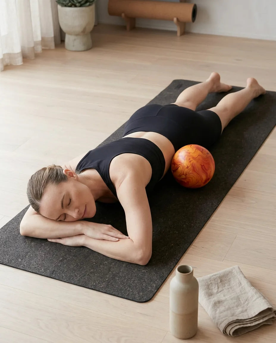 Massageball mit regelbarer Festigkeit – Ausrollen für Rücken, Hüften und Füsse – Produktbild 3