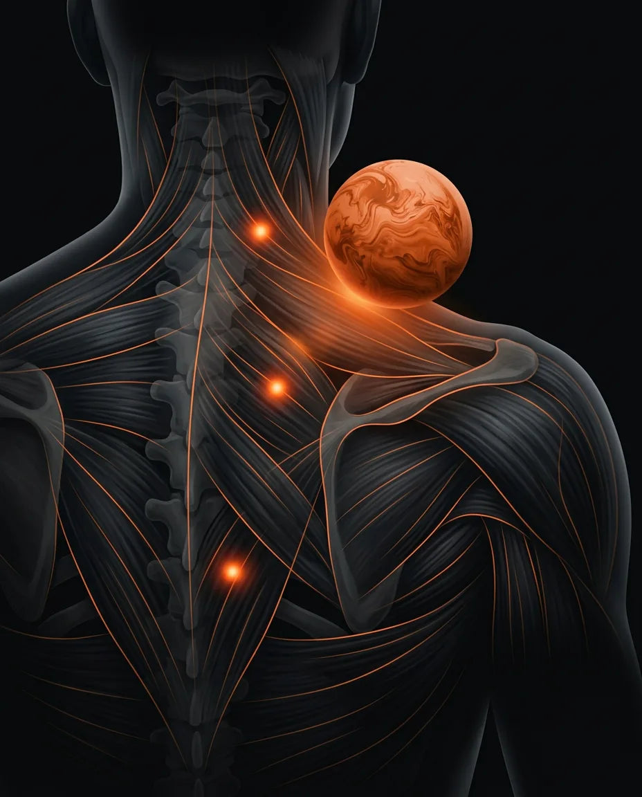 Massageball mit regelbarer Festigkeit – Ausrollen für Rücken, Hüften und Füsse – Produktbild 11