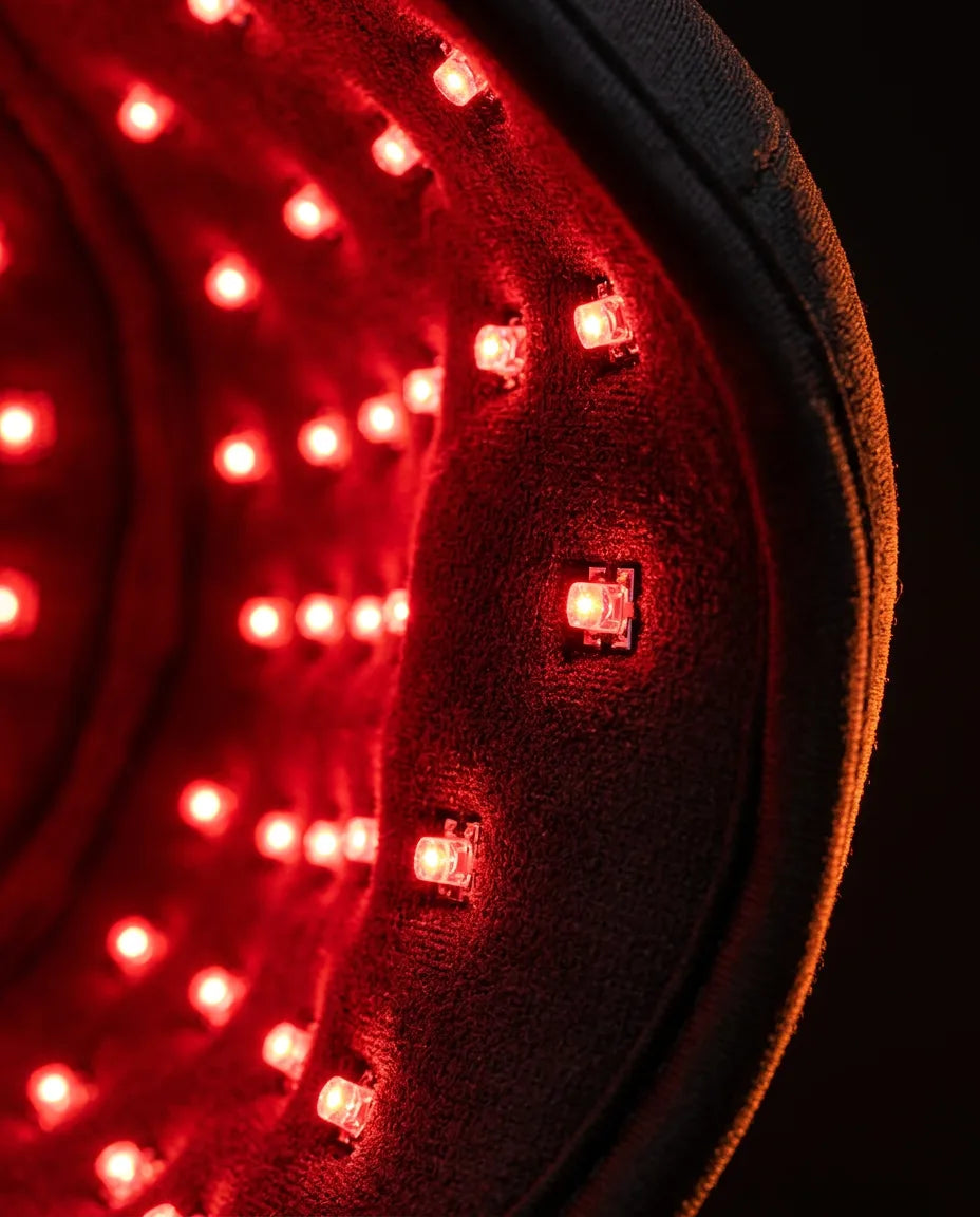 Rotlichthaube für Haare und Kopfhaut – freihändige Anwendung mit LED – Produktbild 4
