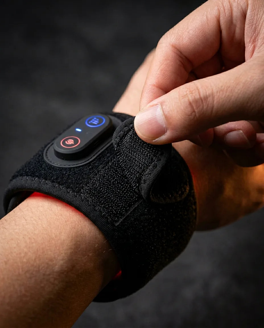Rotlichttherapie-Gerät fürs Handgelenk – tragbares Rotlicht für die Regeneration – Produktbild 6