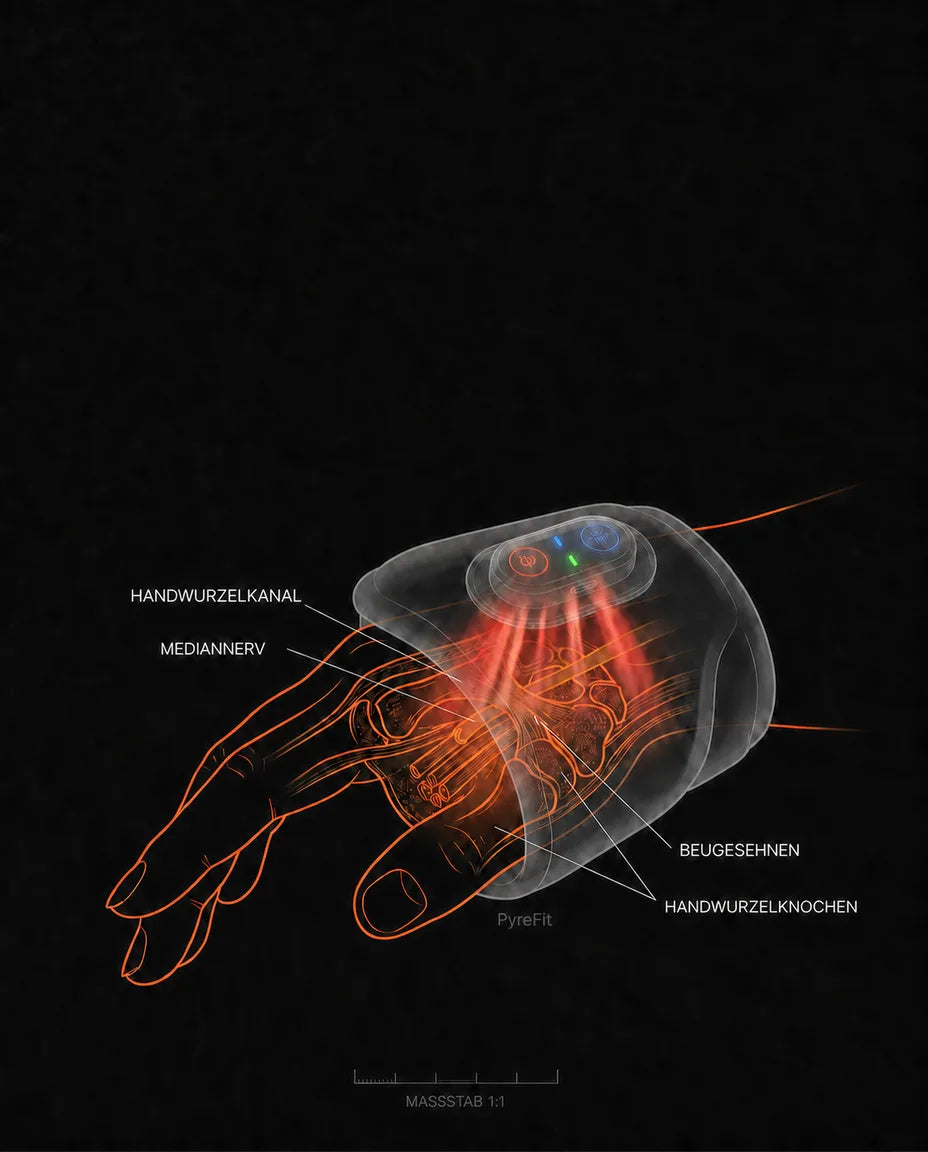 Rotlichttherapie-Gerät fürs Handgelenk – tragbares Rotlicht für die Regeneration – Produktbild 11