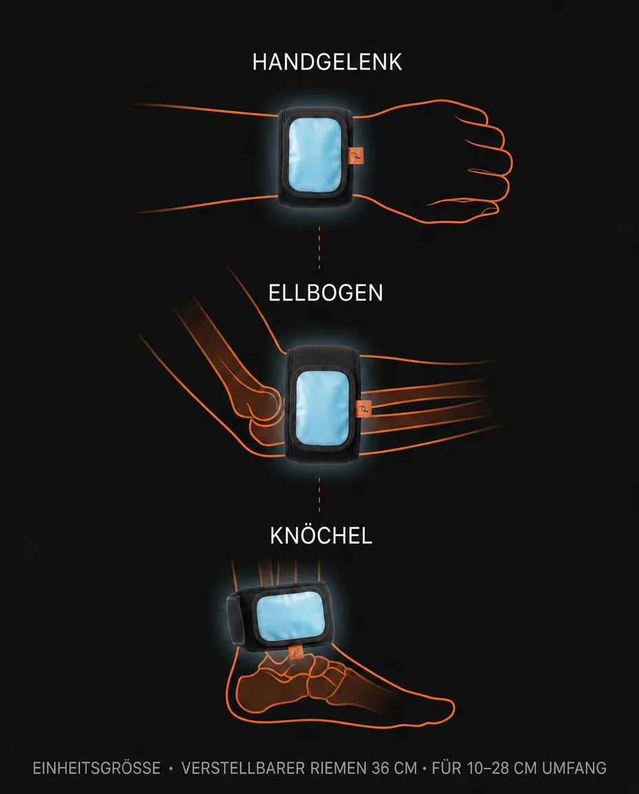 Kühlpad mit Klettverschluss – flexible Kühlung für Knie, Schulter und Knöchel – Produktbild 7