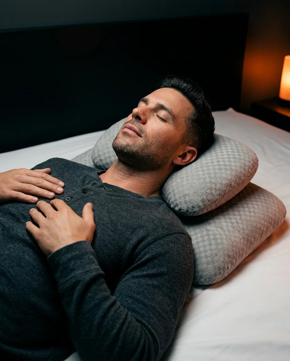 Seitenschläferkissen mit Ohraussparung – ergonomische Stütze für Nacken und Arm – Produktbild 3