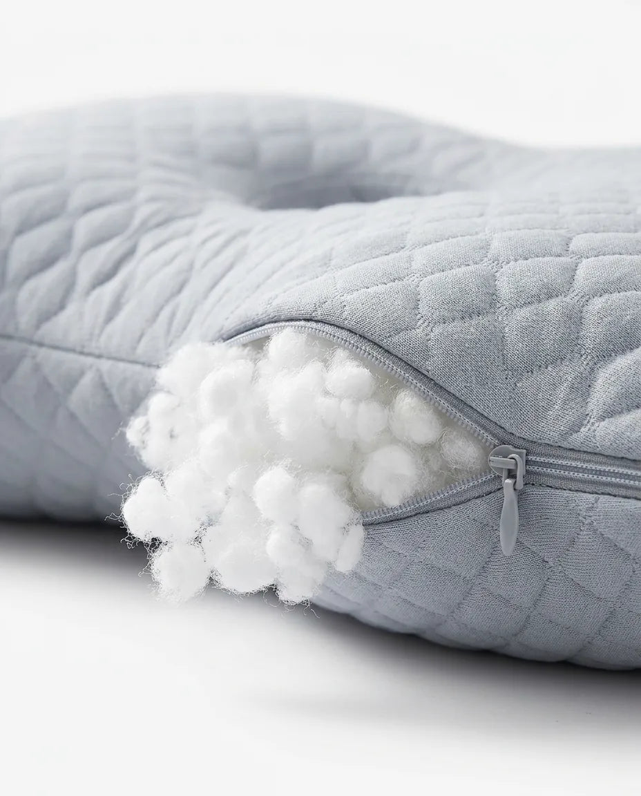 Seitenschläferkissen mit Ohraussparung – ergonomische Stütze für Nacken und Arm – Produktbild 6