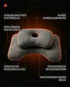 Seitenschläferkissen mit Ohraussparung – ergonomische Stütze für Nacken und Arm – Produktbild 9
