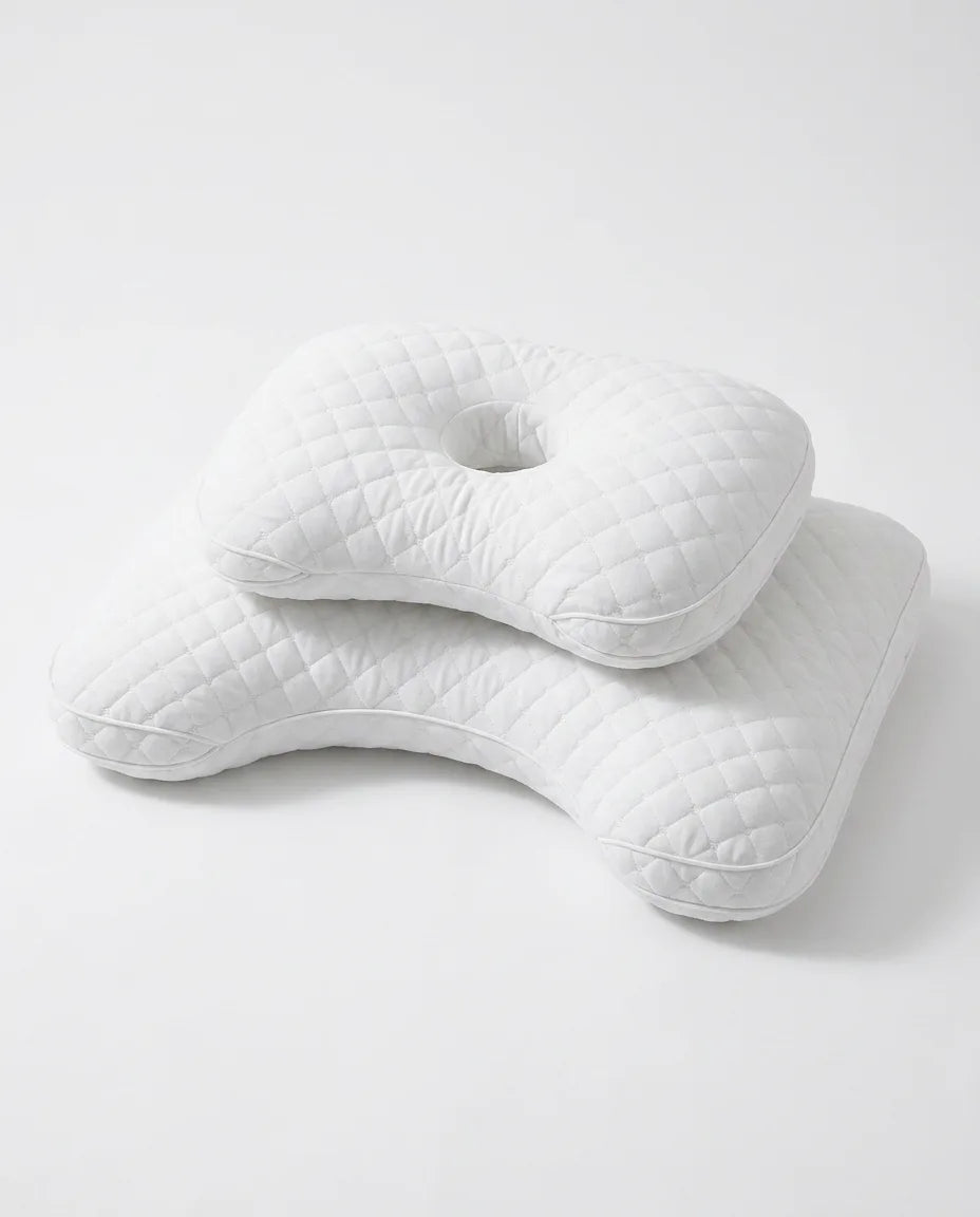 Seitenschläferkissen mit Ohraussparung – ergonomische Stütze für Nacken und Arm – Produktbild 11