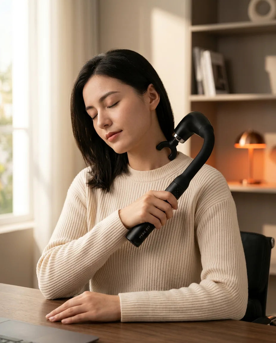 Massagepistole mit Wechselaufsätzen – smarte Regeneration für Muskeln und Faszien – Produktbild 3