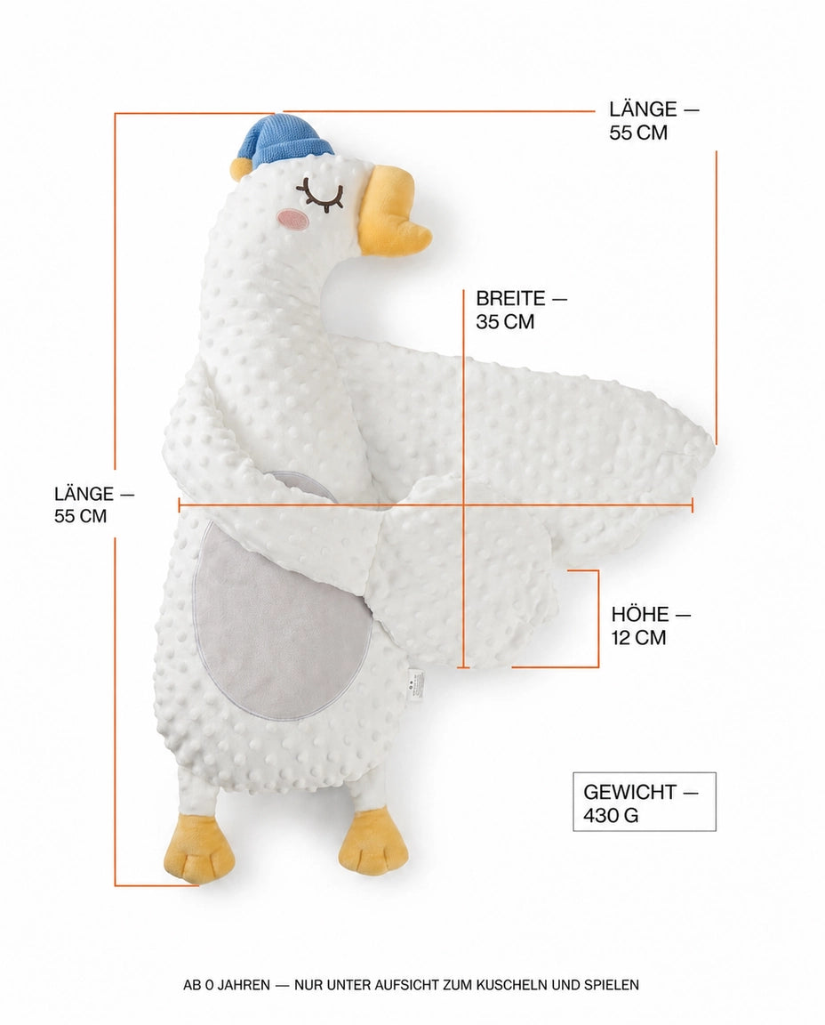 Babykissen in Handform mit sanfter Vibration – beruhigt Babys bei Nickerchen und im Auto – Produktbild 7