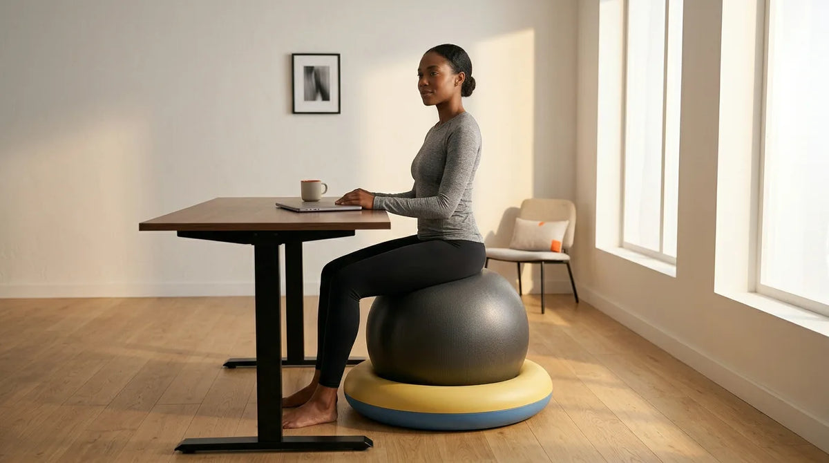Gymnastikball Ring als Standfuss – hält den Sitzball sicher an Ort und Stelle – Produktbild 2