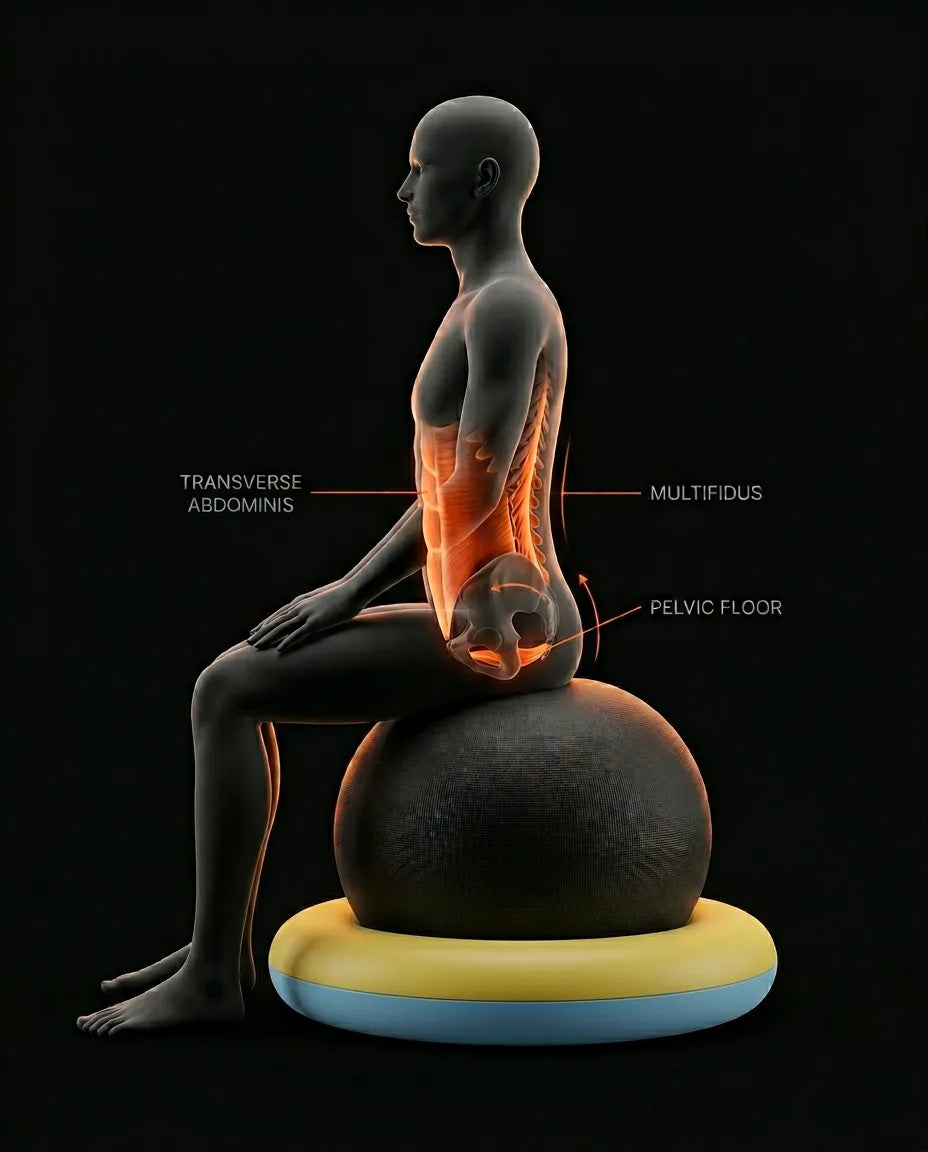 Gymnastikball Ring als Standfuss – hält den Sitzball sicher an Ort und Stelle – Produktbild 11