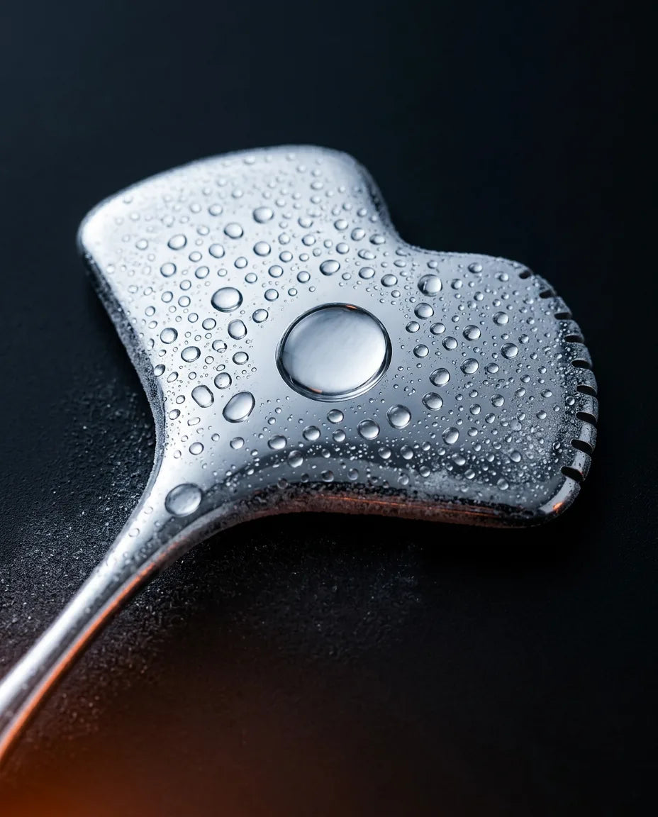 Gua Sha aus Edelstahl – kühlende Gesichtsmassage zum Konturieren – Produktbild 5