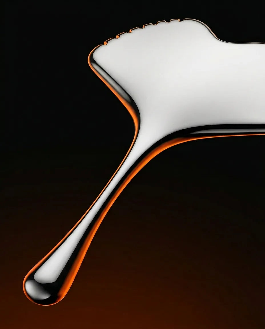 Gua Sha aus Edelstahl – kühlende Gesichtsmassage zum Konturieren – Produktbild 6