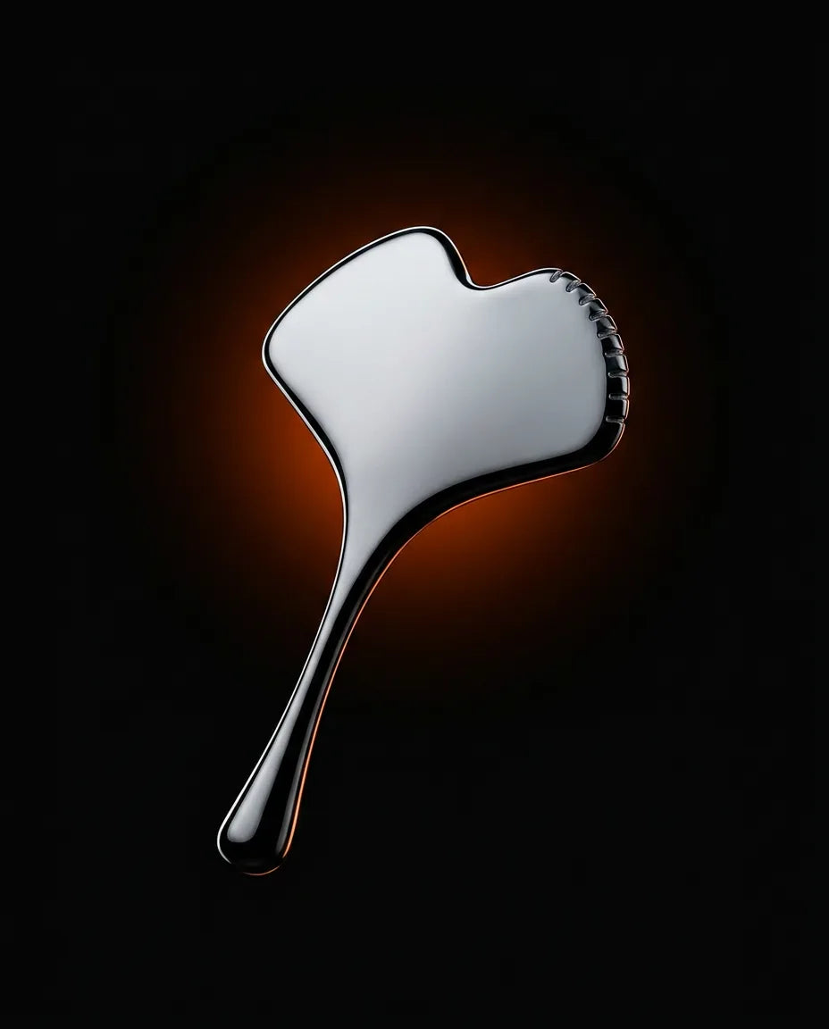 Gua Sha aus Edelstahl – kühlende Gesichtsmassage zum Konturieren – Produktbild 8