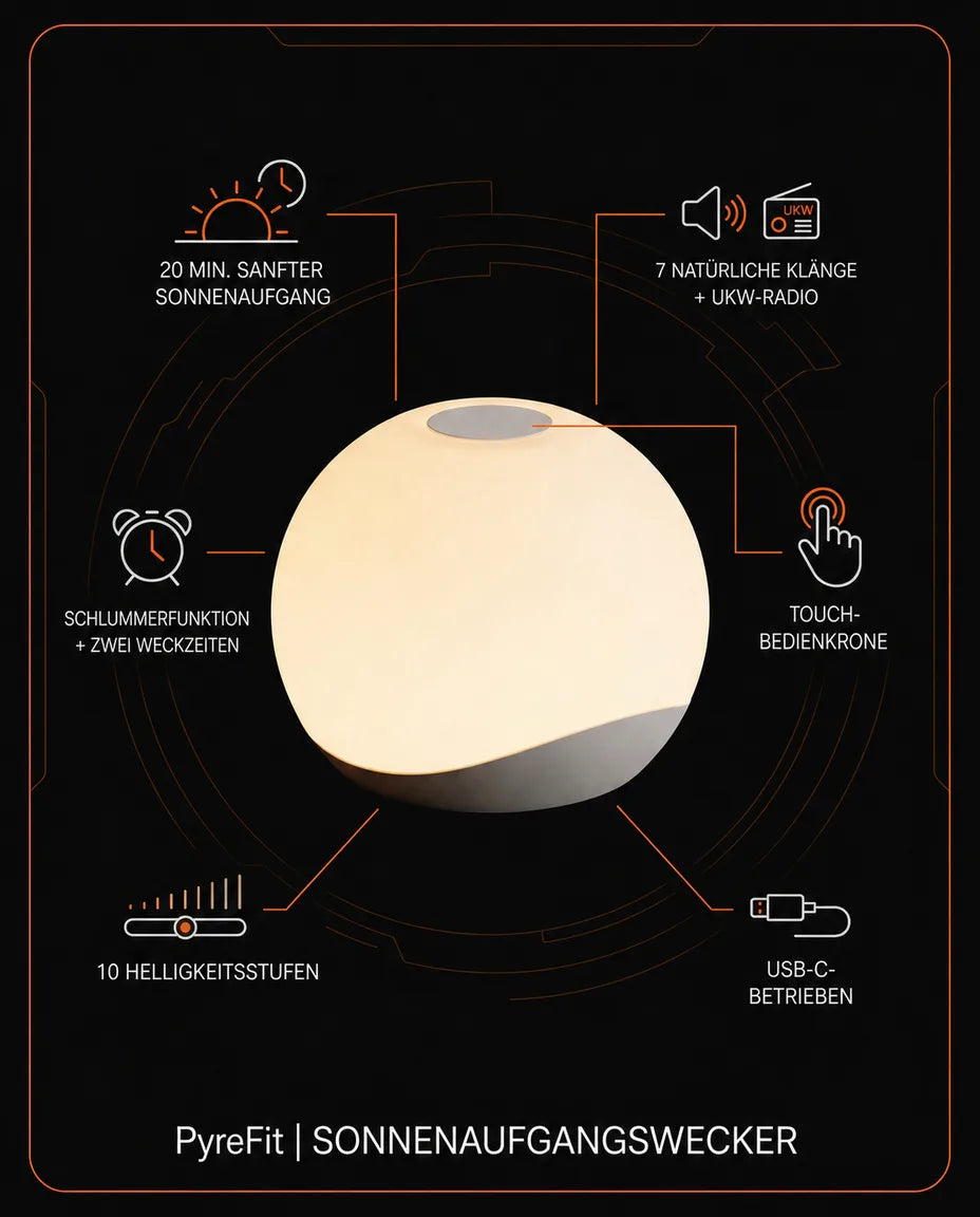 Lichtwecker mit Sonnenaufgang-Simulation – sanftes Wecken mit Licht – Produktbild 8