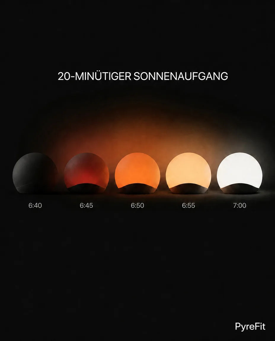 Lichtwecker mit Sonnenaufgang-Simulation – sanftes Wecken mit Licht – Produktbild 11