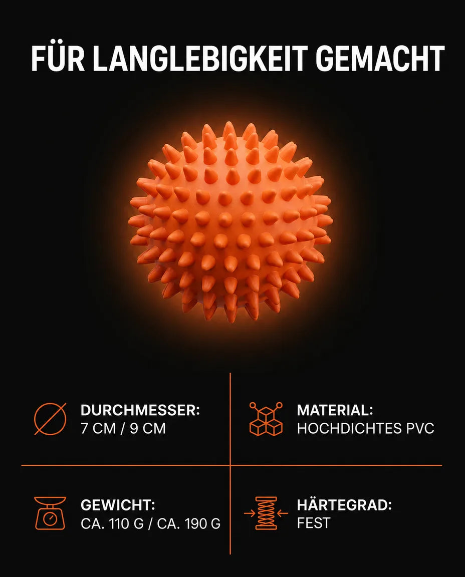 Massageball mit Noppen – gezielter Druck für Füsse, Rücken und Schultern – Produktbild 8