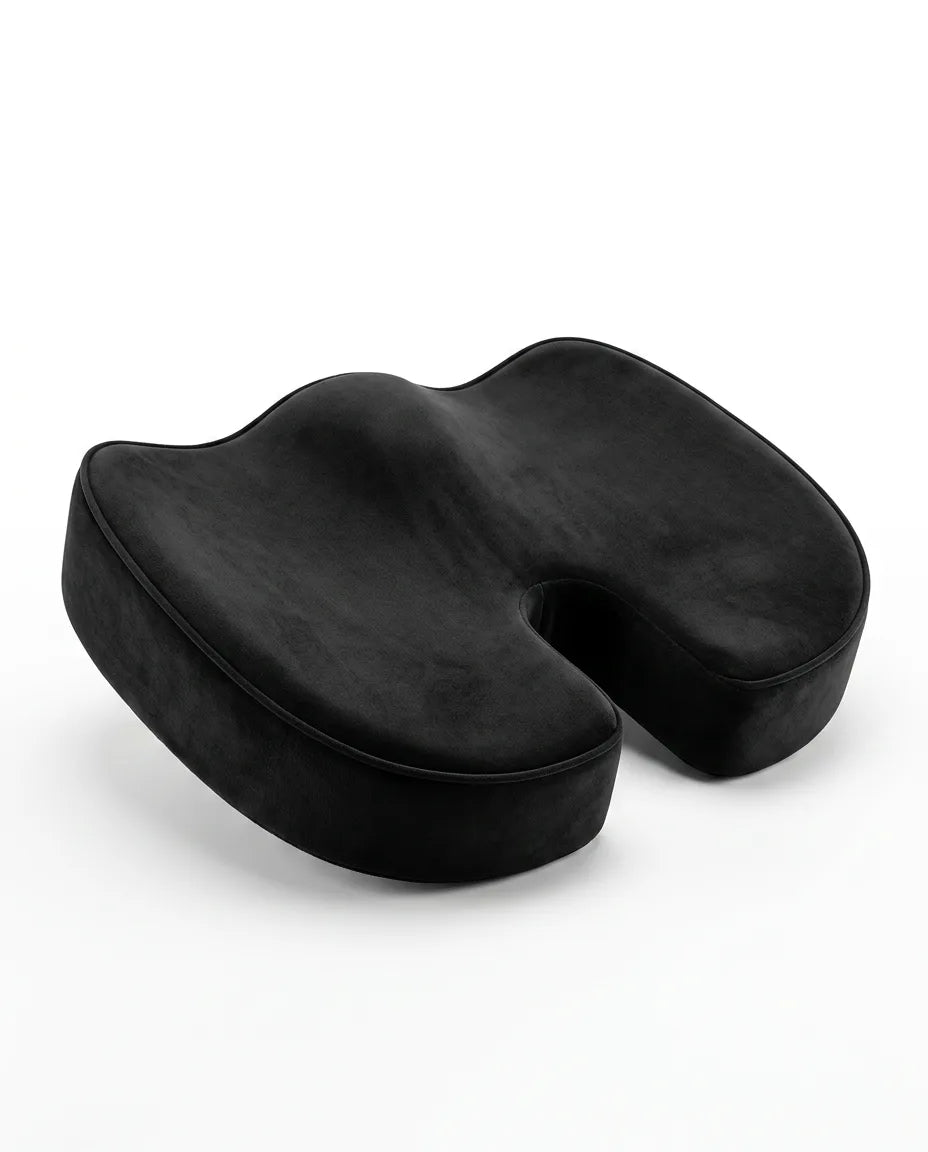 Orthopädisches Sitzkissen aus Memory Foam – Steissbein-Aussparung fürs lange Sitzen – Produktbild 7