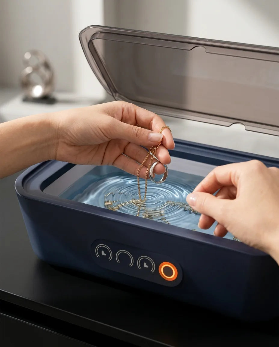 Ultraschallreiniger für Schmuck und Brillen – gründliche Reinigung nur mit Wasser – Produktbild 3