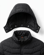 Beheizbare Jacke mit mehreren Heizzonen – USB-Wärme und abnehmbare Kapuze für den Winter – Produktbild 6