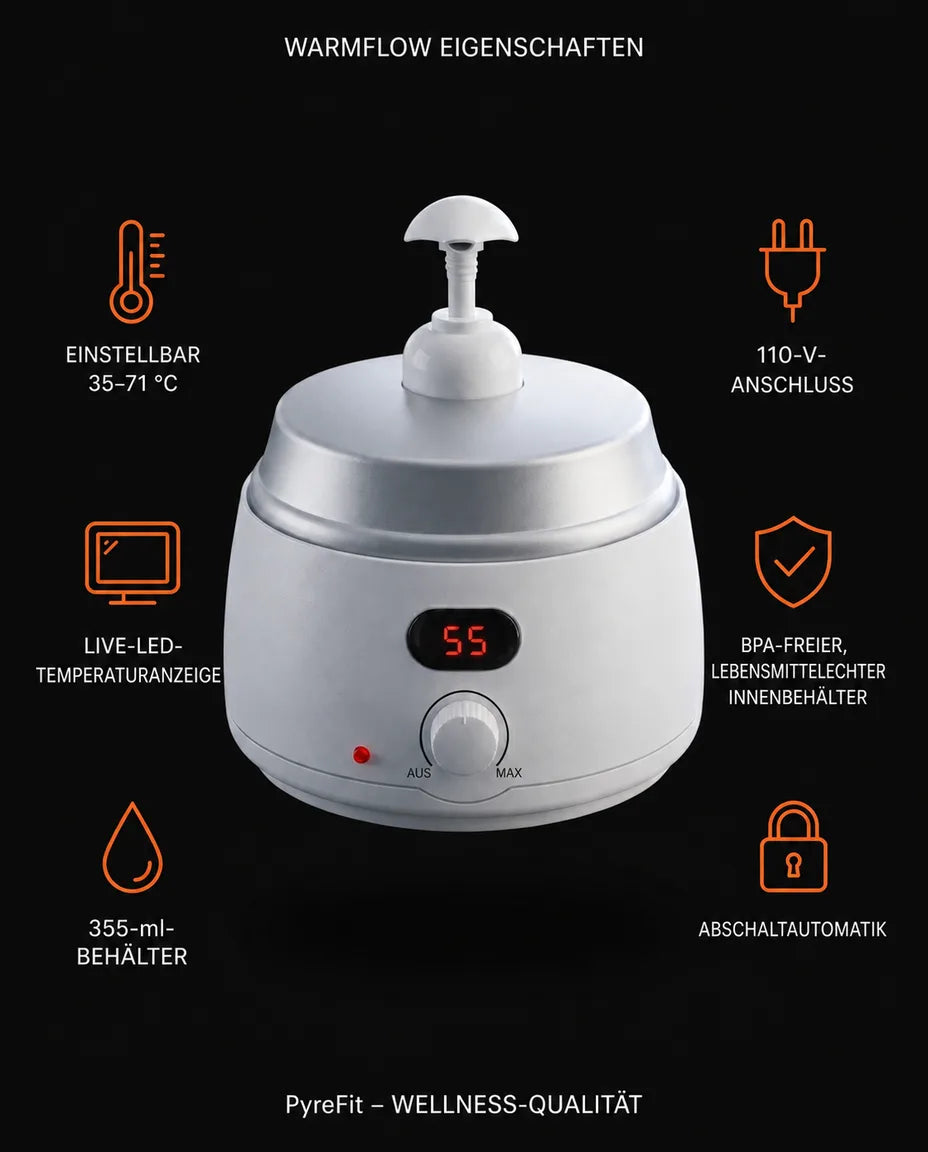 Massageöl-Wärmer mit LED-Display – gleichmässig warme Öle und Lotionen für die Massage – Produktbild 10