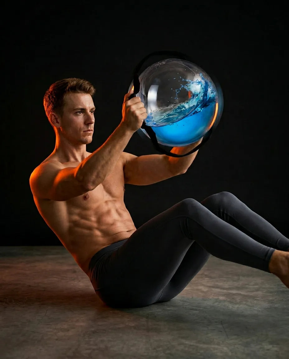 Wassergefüllter Trainingsball – Core-Training, Balance und funktionelles Workout – Produktbild 2