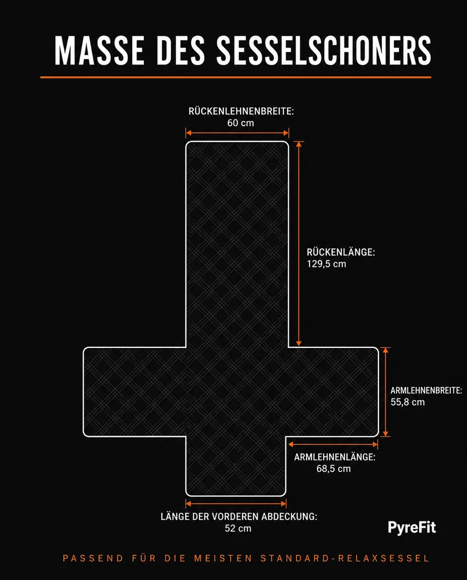Sesselschoner wasserdicht mit Anti-Rutsch-Rücken – gesteppter Schutz mit Taschen – Produktbild 8