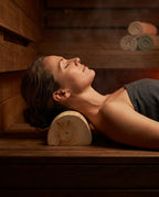 Sauna-Kopfstütze aus Holz – ergonomische Nackenstütze für Sauna und Spa – Produktbild 3