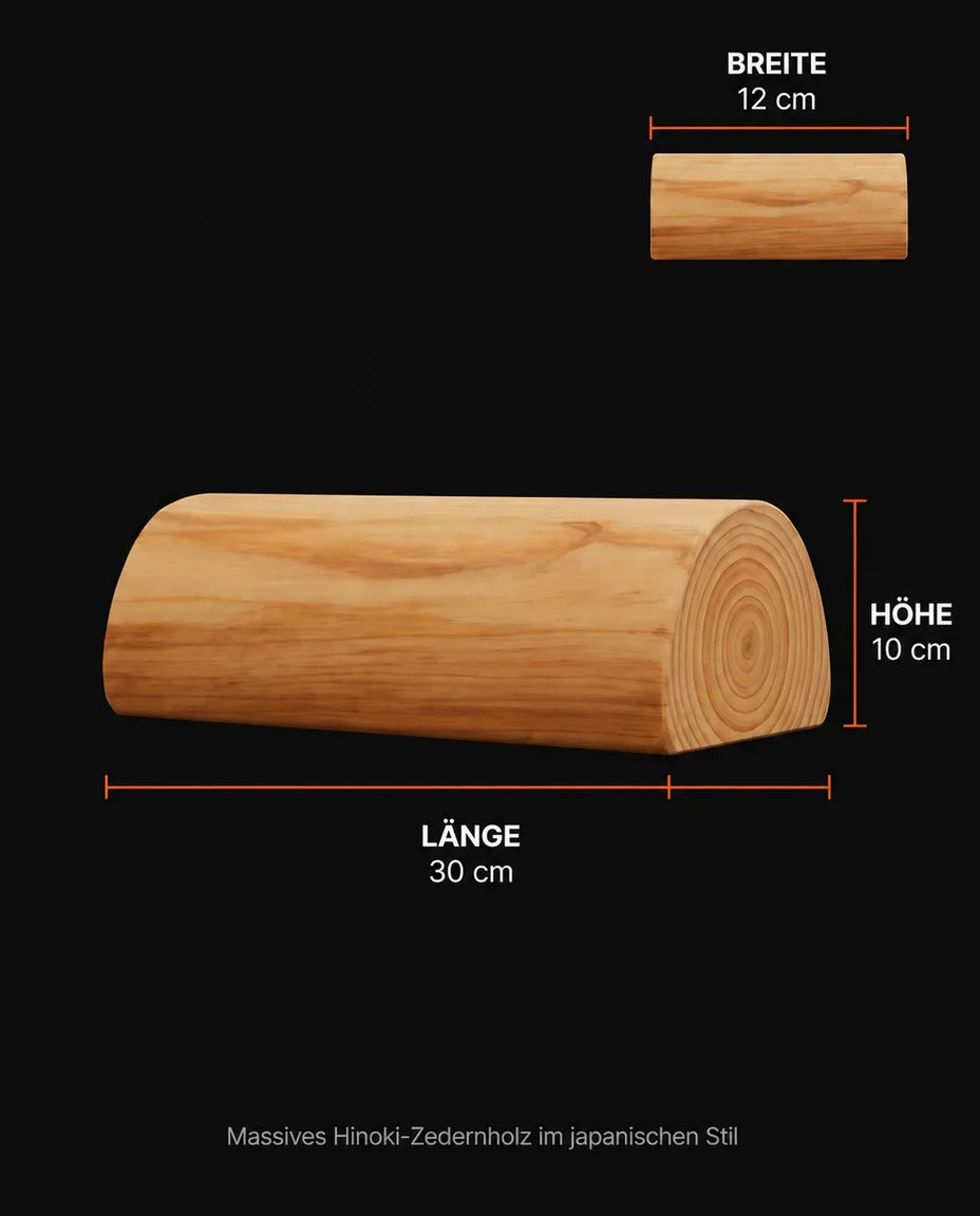 Sauna-Kopfstütze aus Holz – ergonomische Nackenstütze für Sauna und Spa – Produktbild 7