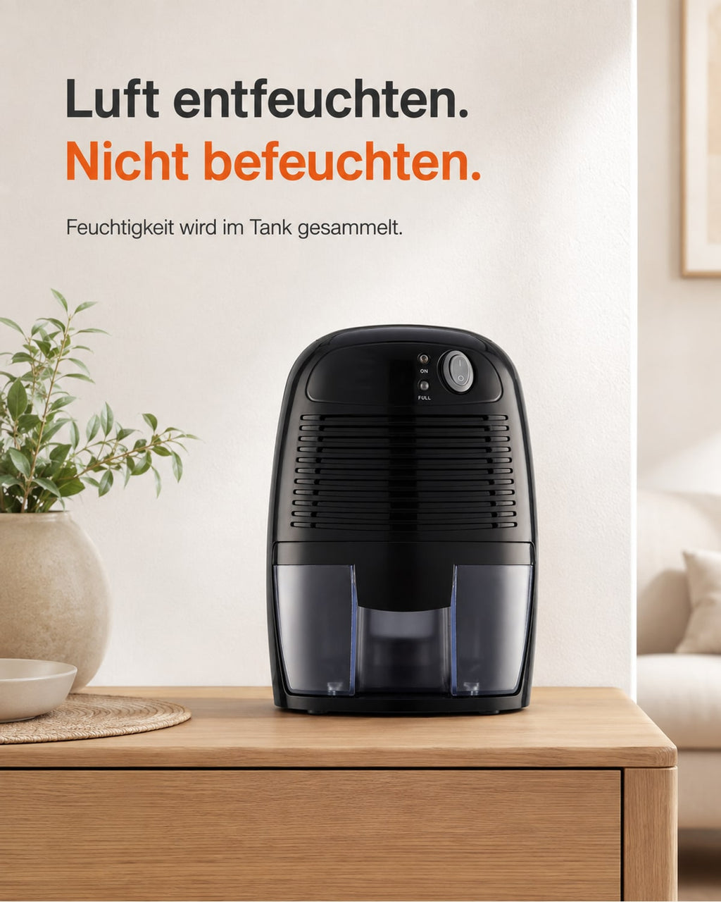THANKSHARE Mini-Luftentfeuchter – Luft entfeuchten statt befeuchten