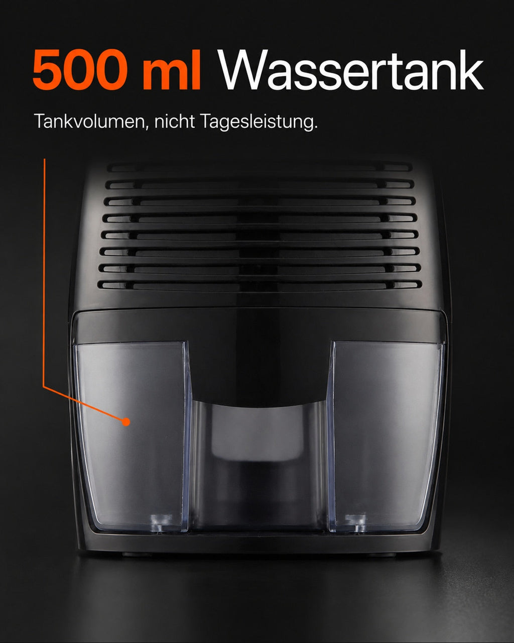 THANKSHARE Mini-Luftentfeuchter – 500 ml Wassertank