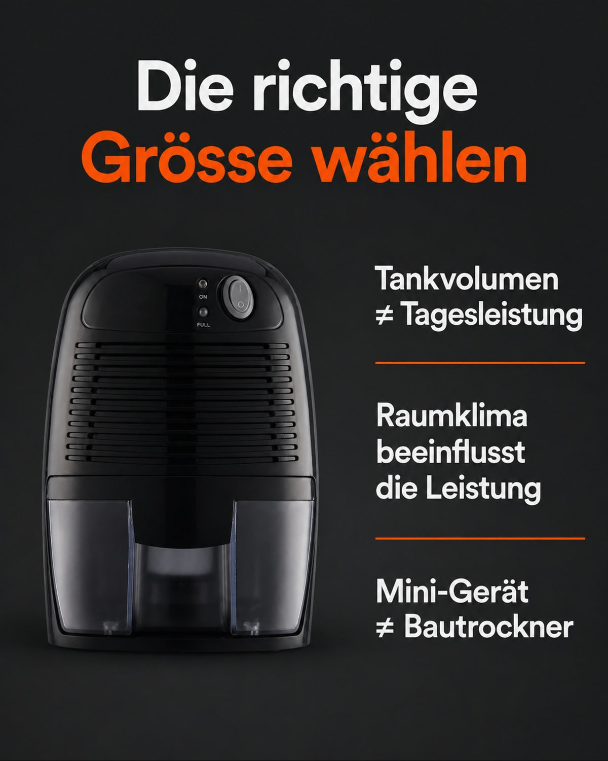 THANKSHARE Mini-Luftentfeuchter – Hinweise zur Gerätewahl