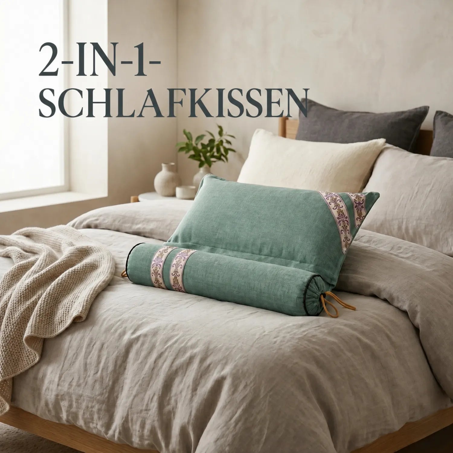 Ein Kissen, zwei Arten zu schlafen