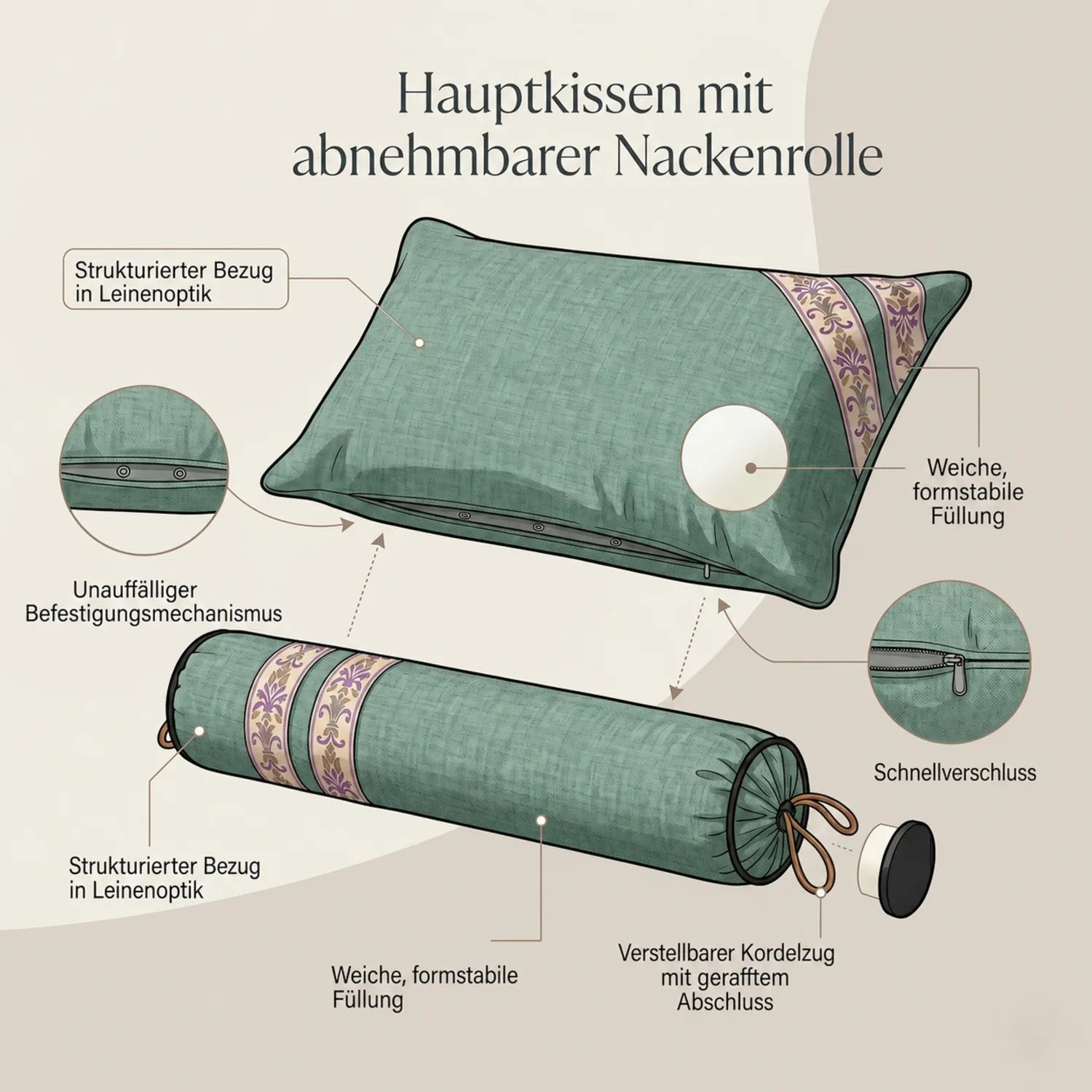 Abnehmbare Unterstützung, die sich Ihnen anpasst