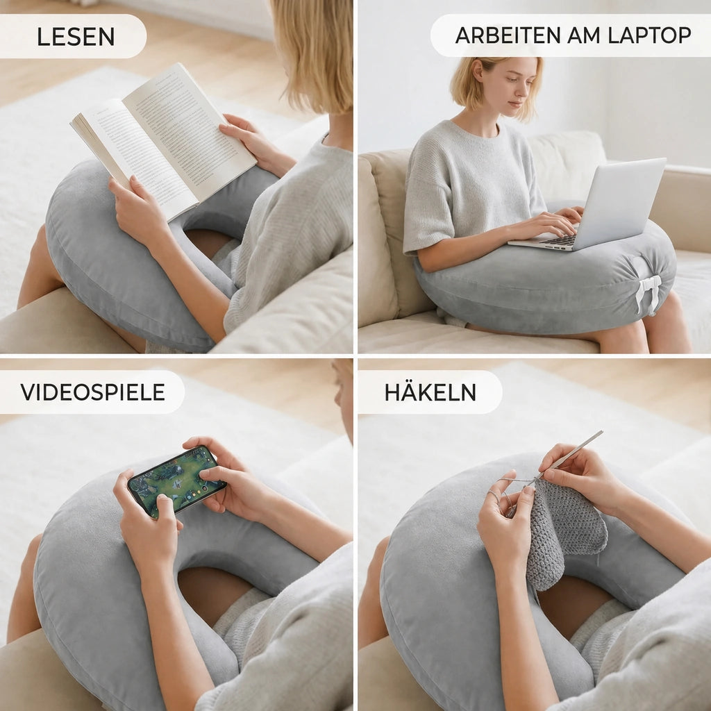 Ein Kissen. Viele Arten zu entspannen.