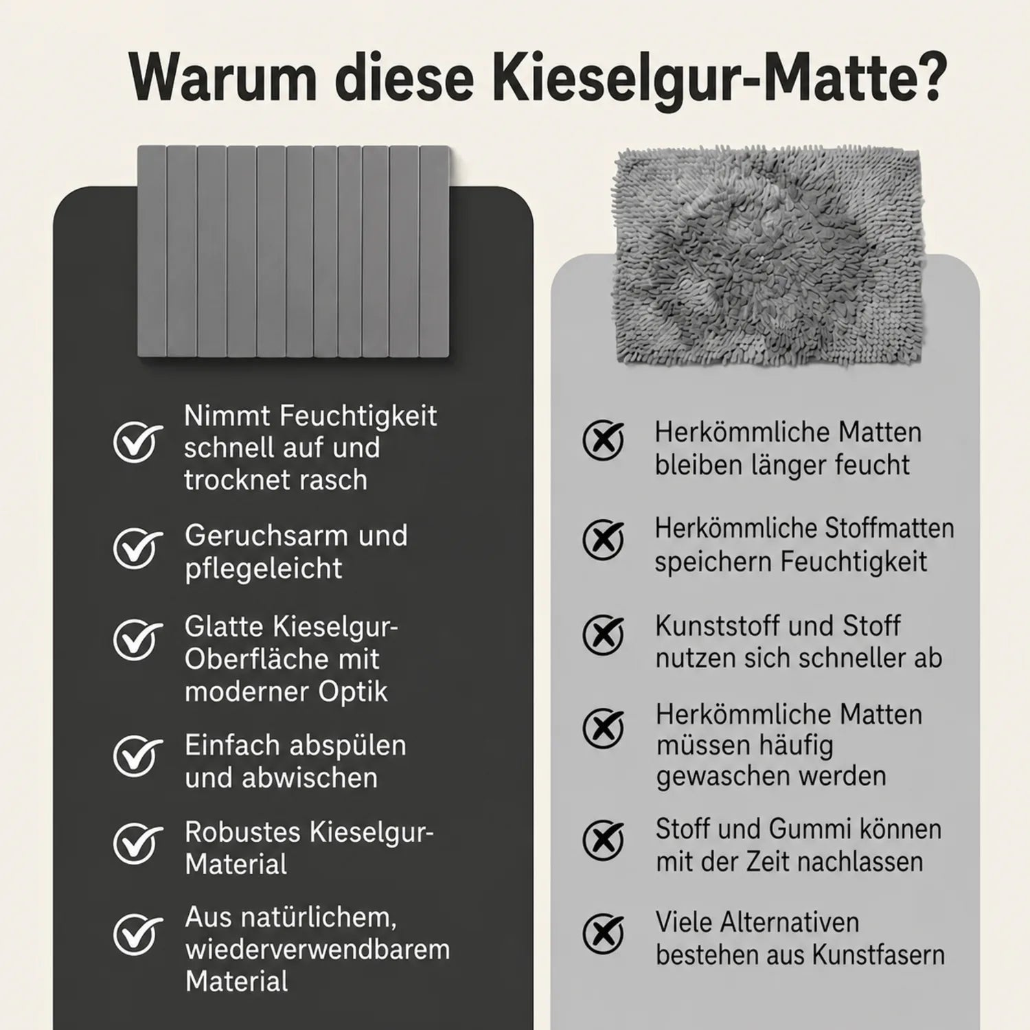 Warum Stein besser ist als Stoff