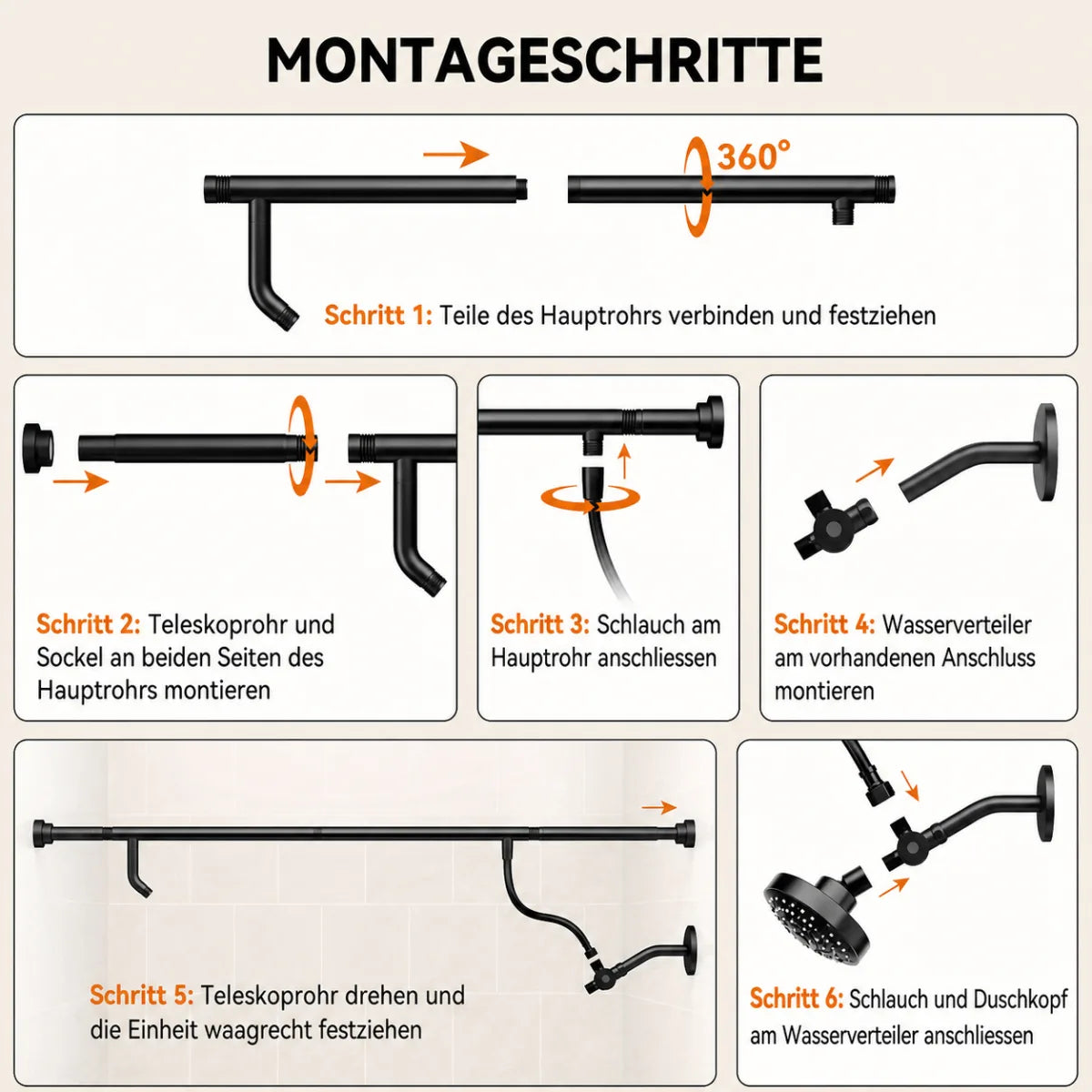 Einfach zu montieren. Gebaut, um Ihr Badezimmer aufzuwerten.