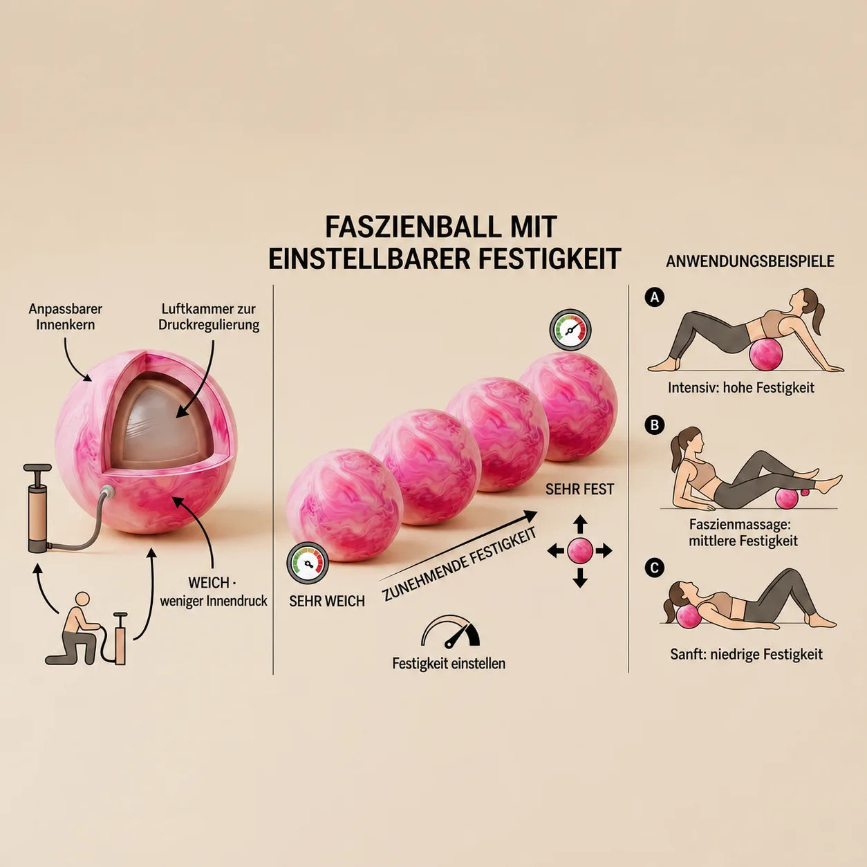 Design mit verstellbarer Festigkeit