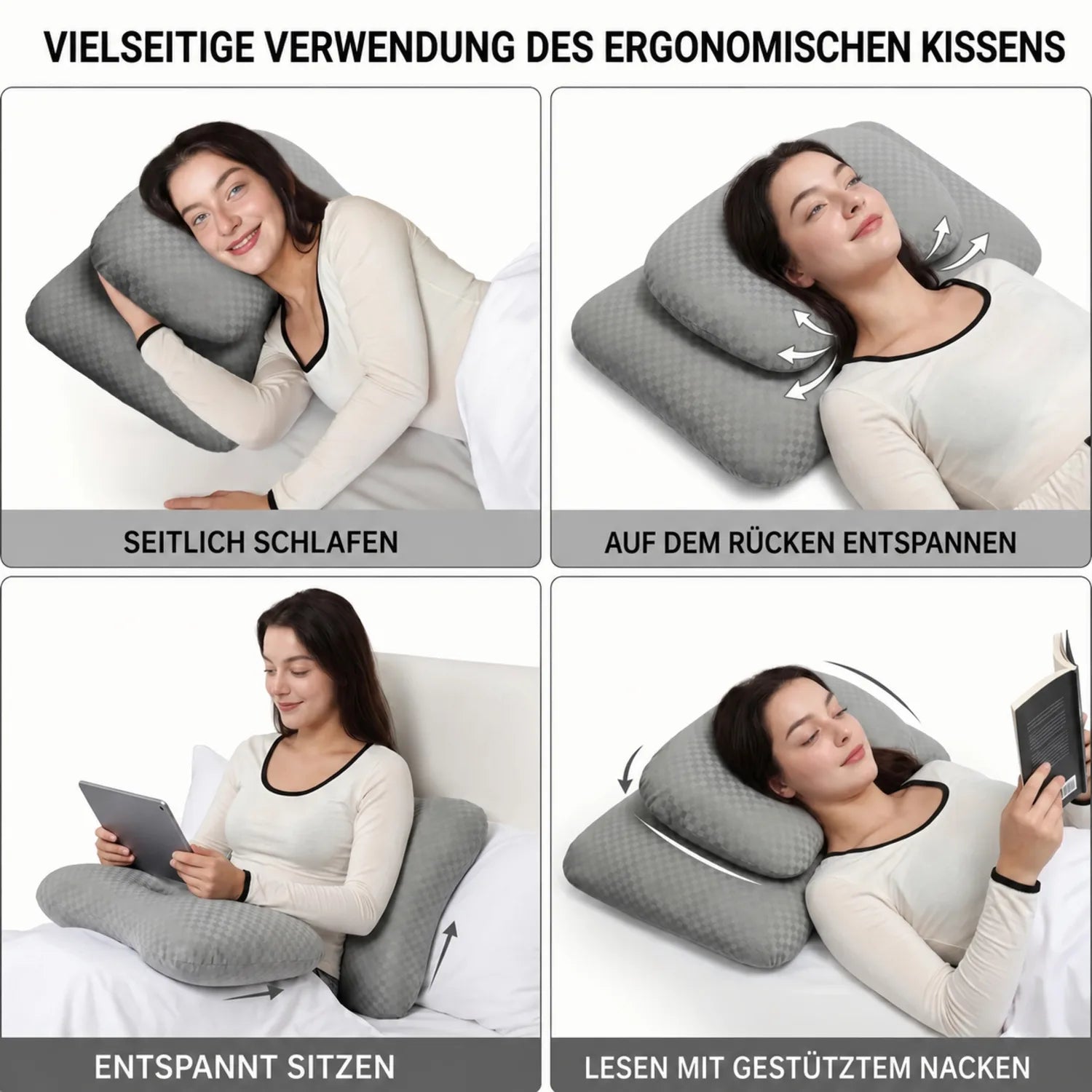 Für mehrere Schlafpositionen konzipiert