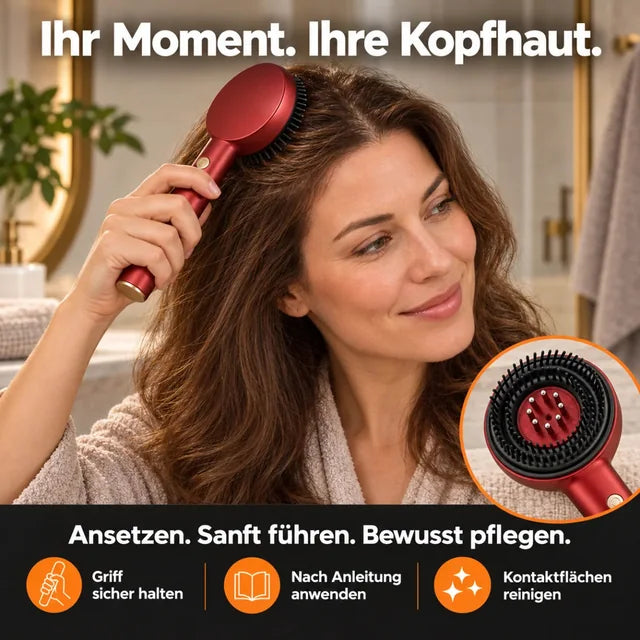 Kopfhaut-Massagekamm mit Rotlicht