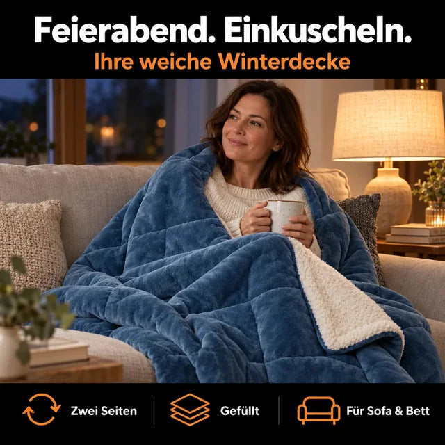 Wendbare Fleece-Kuscheldecke