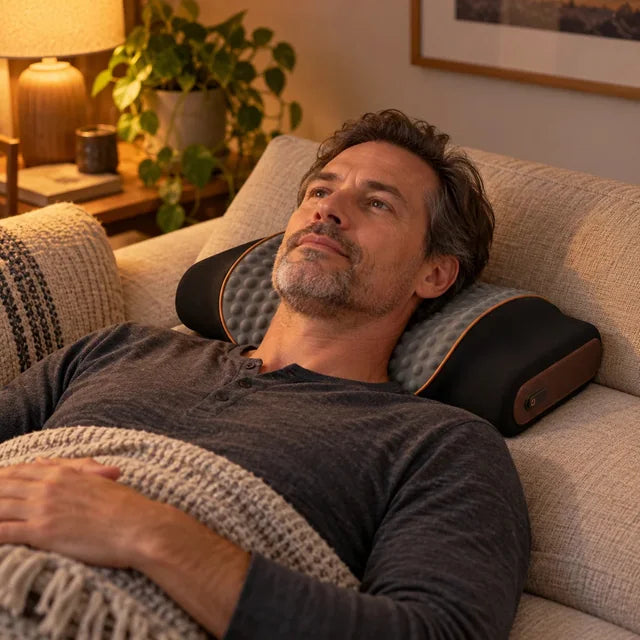 Memory-Foam-Nackenkissen mit Massage