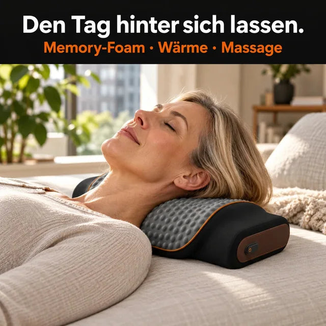 Memory-Foam-Nackenkissen mit Massage