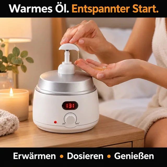 Massageöl-Wärmer mit Display