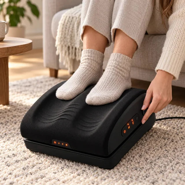 Memory-Foam-Fußwärmer mit Vibration