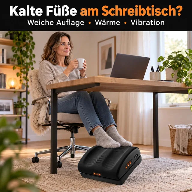 Memory-Foam-Fußwärmer mit Vibration