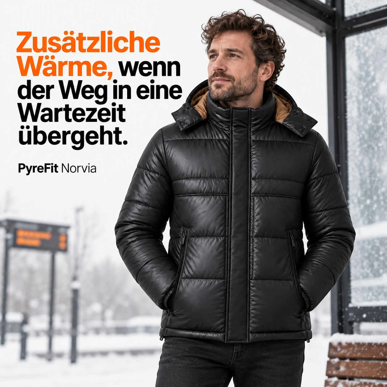 PyreFit Norvia – Beheizbare Steppjacke für Herren