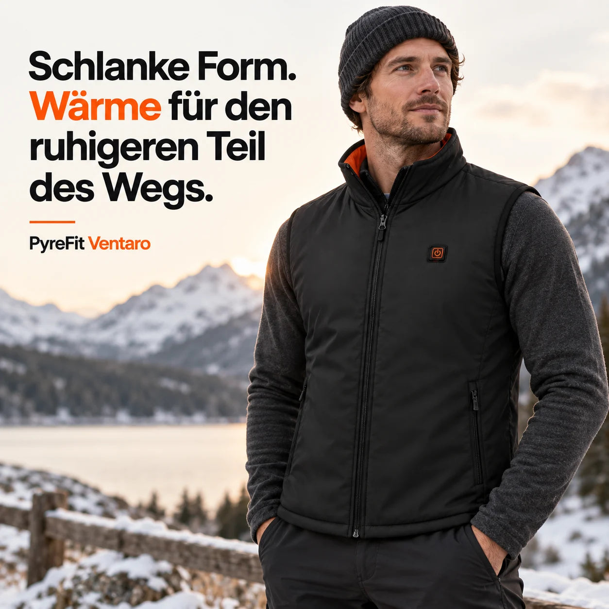 PyreFit Ventaro – Beheizbare Sportweste für Herren