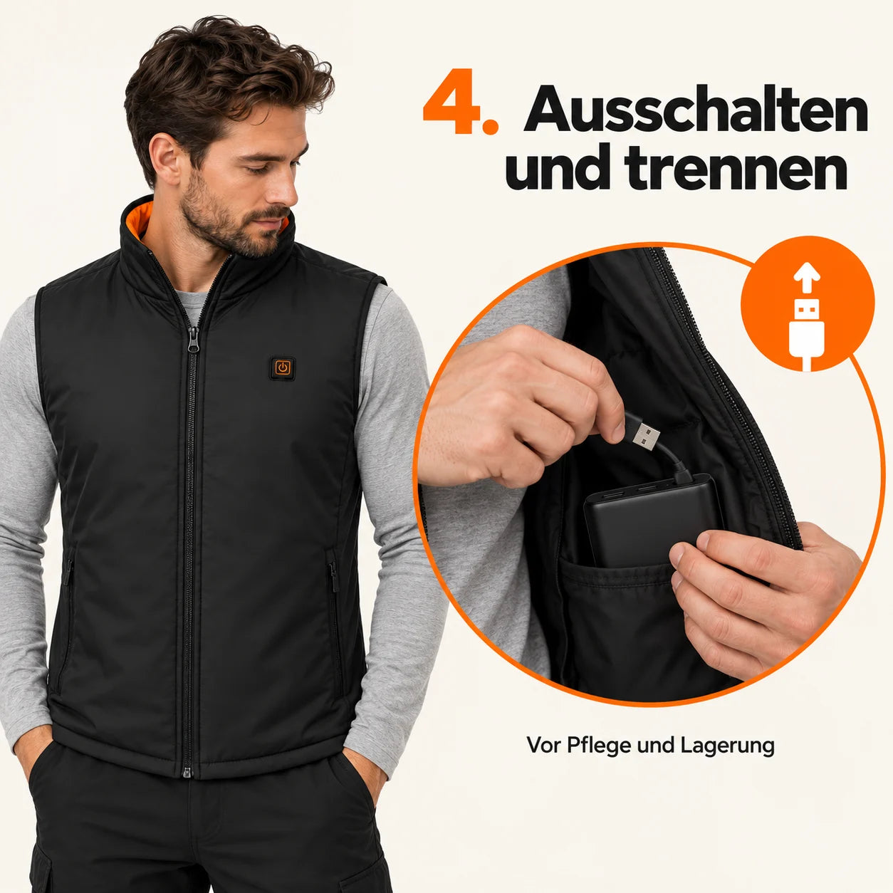 PyreFit Ventaro – Beheizbare Sportweste für Herren