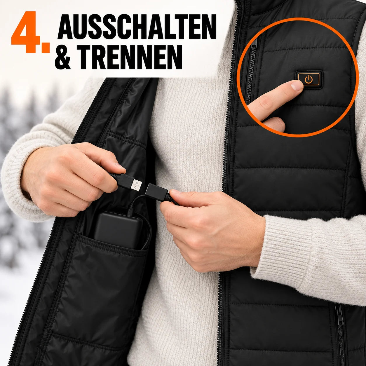 PyreFit Pivotan – Beheizbare Unisex-Steppweste